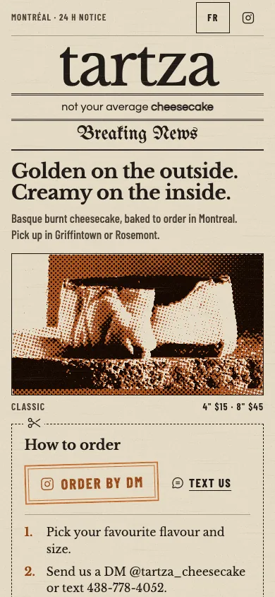 La Gazette on a phone